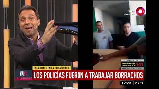 Escándalo en la Bonaerense Los policías fueron a trabajar borrachos [upl. by Gottuard567]