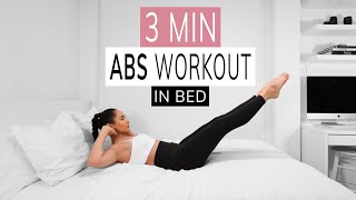 ABS WORKOUT IN BED  easy everyday workout at home [upl. by Waylin]