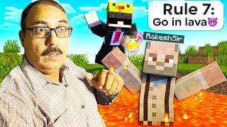 I Taught Rakesh Sir Minecraft Gone Wrong betaaaisahia [upl. by Ttoille]