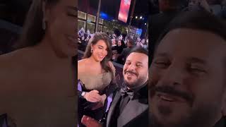 Yasmine Sabri with Fans Joy Awards Riyadh 2024 YasmineSabri الجميلة ياسمين صبري ياسمينصبري [upl. by Adelina]