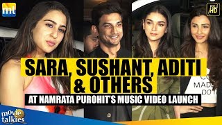 Sara Ali Khan Sushant Singh Rajput amp Other Celebs Attend Namrata Purohits Music Video Launch [upl. by Jeannine]