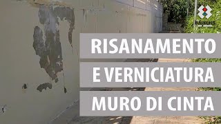 Risanamento e verniciatura di un muro di cinta  Baixens [upl. by Golden]