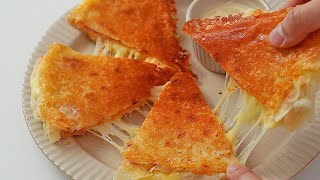 No오븐 얇고 바삭한 도우와 정말 쉽게 감자치즈 피자 만들기Super Easy Pizza with Potatoes thin and crispy dough [upl. by Jerold504]