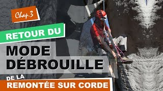 Comment remonter sur corde avec deux autobloquants  Remontée sur corde Chap3 [upl. by Novah]