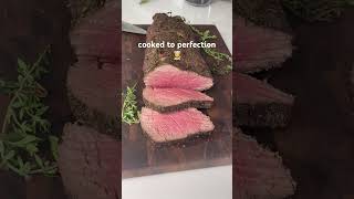 Whole Beef Tenderloin cooked to perfection  recipeoftheday [upl. by Furie888]