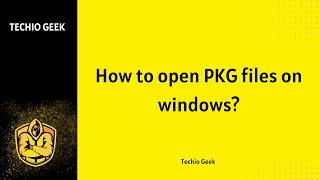 How to Open PKG files on windows [upl. by Michaud389]