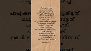 Finally songMalayalam lyrics musicshorts [upl. by Nabatse]