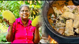 World Yummy Jackfruit Curry  Polos Curry  Polos Ambula  Cooking With Mom [upl. by Einnep]