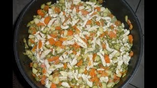 Ricetta Straccetti di pollo alle verdure [upl. by Darom]