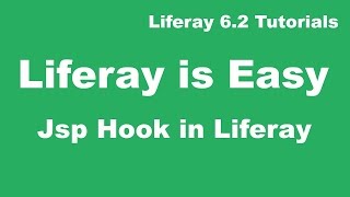 Liferay Tutorial 21  Jsp Hook in Liferay [upl. by Notneuq]