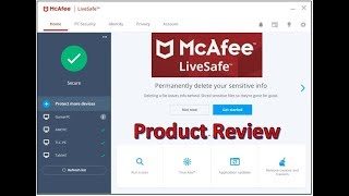 McAfee LiveSafe PC Security Review [upl. by Latoniah]