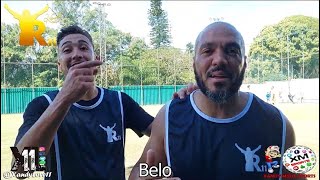 Arena R11  Romarinho faz gol provoca e tira um sarro do Romário na entrevista com o cantor Belo [upl. by Yerrot]