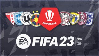 Superliga României în FIFA 23 ⚽ Vedem cum arată echipele românești [upl. by Howlyn187]