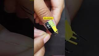 striping tape Nailart 🤩 tutorial step by step 😱trending notools nailart athome art simpleeasy [upl. by Leshia332]