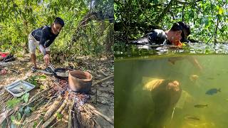 Pescando y cocinando en un lugar muy hermoso de forma casera y tradicional [upl. by Soneson891]