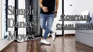 Simple Footwork For Beginners  Dance Tutorial  Cow Tail  Charleston [upl. by Proudfoot]