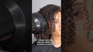 Secando mi cabello con el difusor curlyhair shortvideo [upl. by Lucy222]