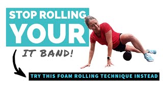 Foam roller Lateral quad pin and stretch do this instead of rolling your IT band [upl. by Charity261]