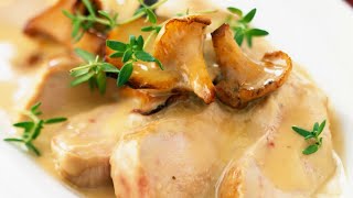 Recette  Suprême de pintade aux champignons [upl. by Nonnarb]