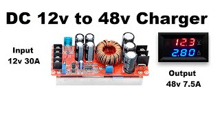 Boost converter step up module 12v to 48v charger UrduHindi [upl. by Ahsirtap497]