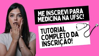 TUTORIAL INSCRIÇÃO VESTIBULAR UFSCIFSCIFC 2025 [upl. by Ulphiah]