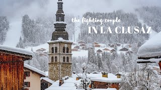 La Clusaz France  A Snowy Day in this French Ski Resort of HauteSavoie [upl. by Undry]