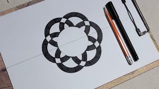 How to draw geometric patterns  Geometric chart drawing [upl. by Diamante]