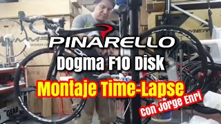 📹👨‍🔧 Montaje PINARELLO F10 Disk Ultegra R8020 Fulcrum Racing 500 DB [upl. by Maya]