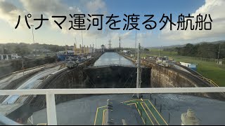 パナマ運河を通峡する外航船船乗り [upl. by Jelle]