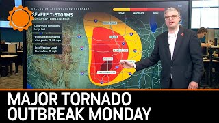 Major Tornado Outbreak Monday [upl. by Eward]