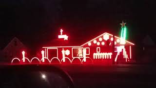 Christmas light show in Goshen [upl. by Oynotna974]