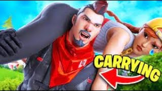 Carrying my Girlfriend in FortniteLive stream [upl. by Sumetra]