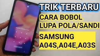 cara reset Samsung a04s lupa pola dan sandi via recovery tanpa komputer hard reset Samsung a04e [upl. by Zebaj]