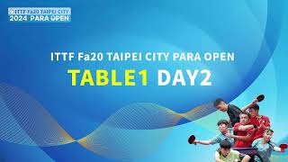 ITTF Fa20 TAIPEI CITY 2024 PARA OPEN Table1 Day2 [upl. by Novart444]