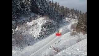 Chasse neige Beilhack sur la ligne des Hirondelles 250113 [upl. by Goldstein]