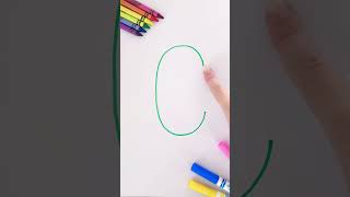 Write the Alphabet Capital Letter C kidslearning kidsvideo educationalplay preschool alphabet [upl. by Noffets374]