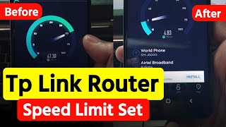 Tp Link Bandwidth Control in Bangla Enable and Disable Bandwidth [upl. by Gregg183]