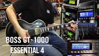 Boss GT1000 Patches  Essential V4  Playthrough Firmware 4 Demo [upl. by Saretta]