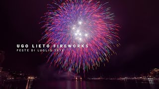 4K Rapallo 2018  Ugo Lieto Fireworks  Feste di Luglio 2018 [upl. by Cyrie]