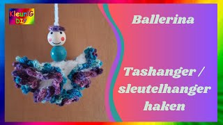 Haken ♥ Ballerina tashanger  sleutelhanger [upl. by Oznerol2]