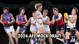 78 Pick AFL Mock Draft 2024 [upl. by Naylor]