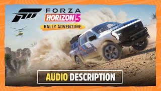 Forza Horizon 5 Rally Adventure  Official Announce Trailer  Audio Description [upl. by Artenal918]