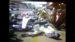 Nakajima Crash  F1 GP Interlagos 2007 [upl. by Enilehcim428]