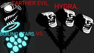 BOILING STARS AND EARTHER EVIL VS HYDRA [upl. by Ylrrad]