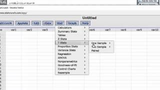 Confidence Interval for Mean using tdistribution in StatCrunch [upl. by Nizam]