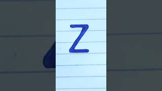 Capital Letter Z Cursive  calligraphy handwriting art cursive fyp viral trending [upl. by Hayouqes]