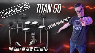 IS THIS THE BEST BUDGET EDRUM KIT Simmons Titan 50 First Impressions [upl. by Bruell]