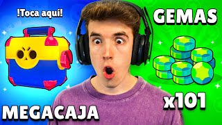 ME TOCAN 101 GEMAS en UNA MEGACAJA de BRAWL STARS [upl. by Jule]