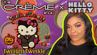 The Crème Shop HELLO KITTY HALLOWEEN PALETTE REVIEW AND TUTORIAL [upl. by Atinuj524]