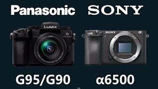 Panasonic LUMIX DCG95G90 vs Sony a6500 [upl. by Attennek]